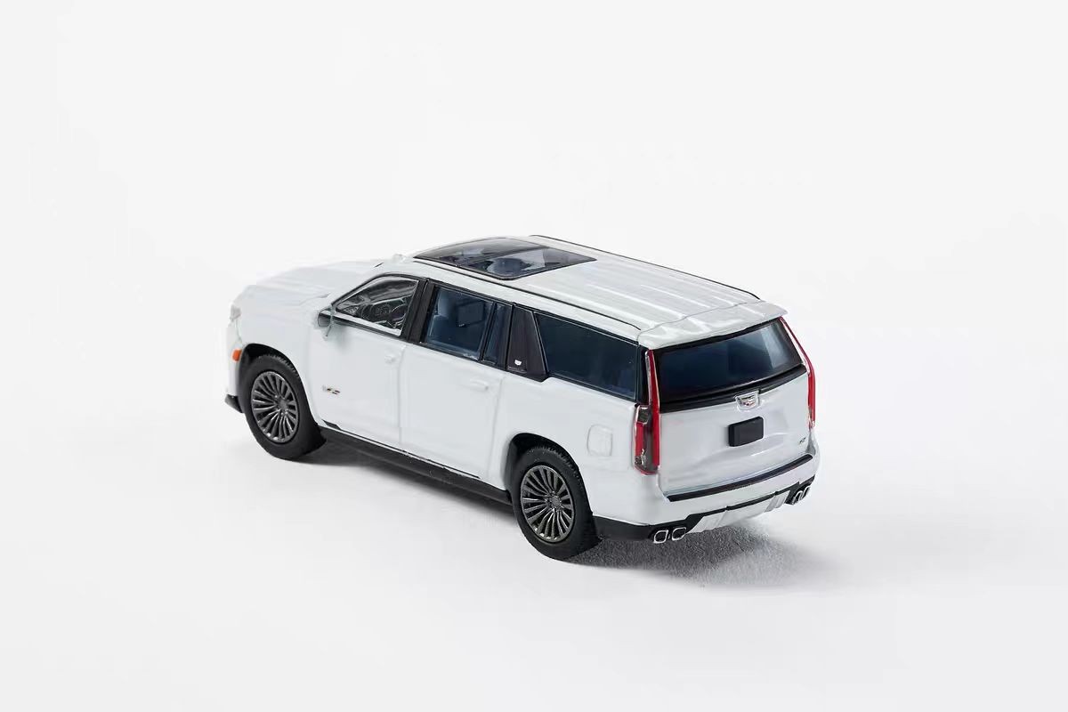 1/64エスカレード 1:64 Cadillac Escalade White Diecast Model - Alloy SUV Car