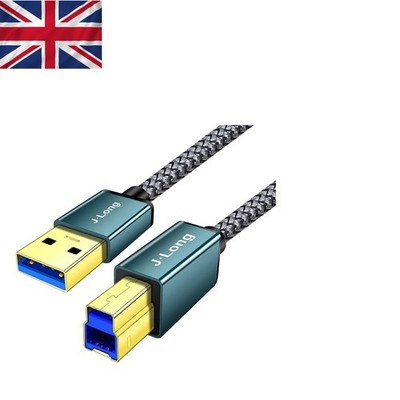 Nylon geflochtenes USB 3.0 A auf B Kabel 50 cm - super schnell & universelle Kompatibilität