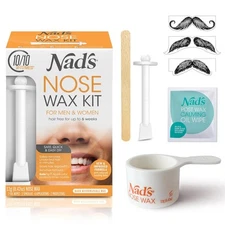 Nad's Nose Wax Kit for Men & Women - Waxing Kit for Quick & Easy Nose Hair Remov