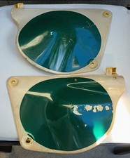 OEM 1976 Suzuki RM250A RM 250 370 L+ R Side number plate cover panels