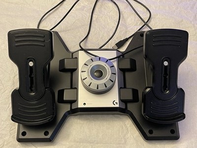 Logitech G Saitek X52 HOTAS Flight Control System + Flight Rudder Pedals Bundle