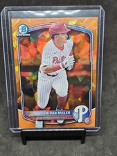 2025 BOWMAN DRAFT SAPPHIRE AIDAN MILLER ORANGE REFRACTOR #19/25 PROSPECT