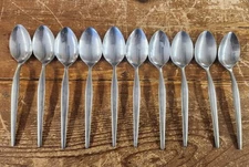 10 EKCO Eterna PRINCE Stainless Teaspoons 6-1/2" Korea