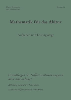 Mathematik fr das Abitur: Booklet 14 by Werner Domaratius (German) Paperback Boo