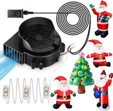 IP68 Inflatable Fan Blower Replacement 12V 1.0A w/ LED Lights for Holiday Decor