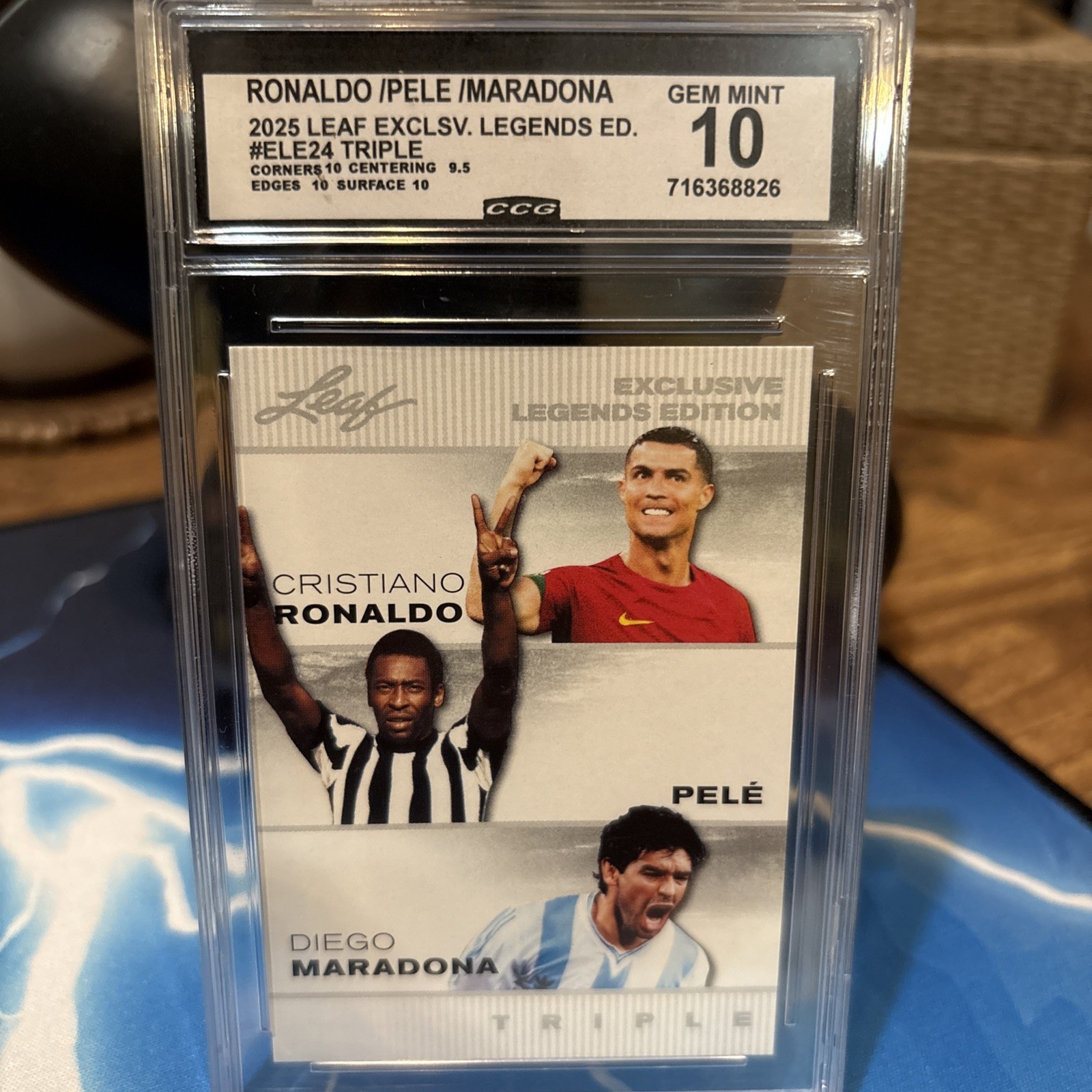 2025 Leaf Exclusive Legends Edition Ronaldo/Pele/Maradona  CCG 10