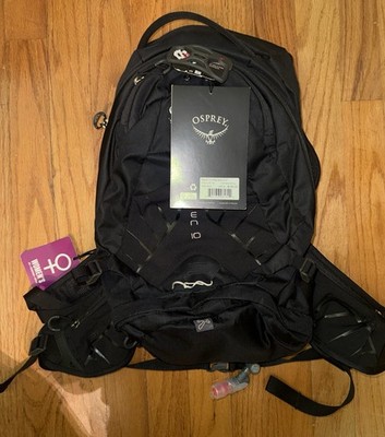 NWT Osprey Raven 10 Women s Mountain Backpack 2.5L Hydration Reservoir Black