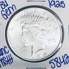 1925 BU UNCIRCULATED SILVER PEACE DOLLAR AUTHENTIC U.S. MINT FREE SHIPPING 5842