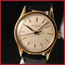 VINTAGE PATEK PHILIPPE CALATRAVA 2457 CAL 27SC 18K YELLOW GOLD 31MM UNISEX WATCH