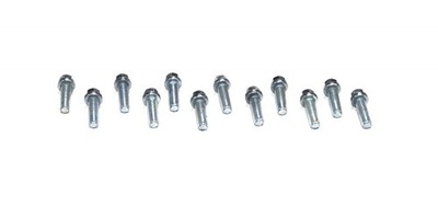 12 Pack 5/16-18x1'' Zinc Plated Exhaust Header Bolts Hex Head H7977 Steel