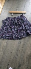 Abercrombie Fitch short ruffle skirt, Purple Hues Sz L Cottagecore Comfort