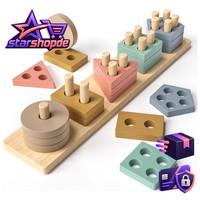 Steckspiel Montessori Holz Motorikspielzeug Formensortierspiel Ab 1 Jahr