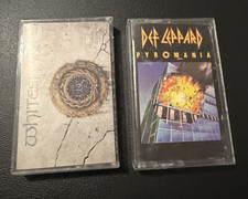 80s Rock Cassette Lot Whitesnake  Def Leppard Pyromania Tested Classic Metal