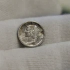 US 1916 S Mercury Silver Dime 10c AU (Cleaned)