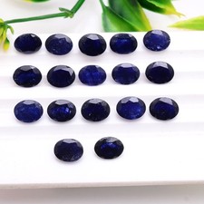 9 Pcs Natural Rich Blue Sapphire Top Grade 9mmx7mm Oval Cut Loose Gemstones Lot
