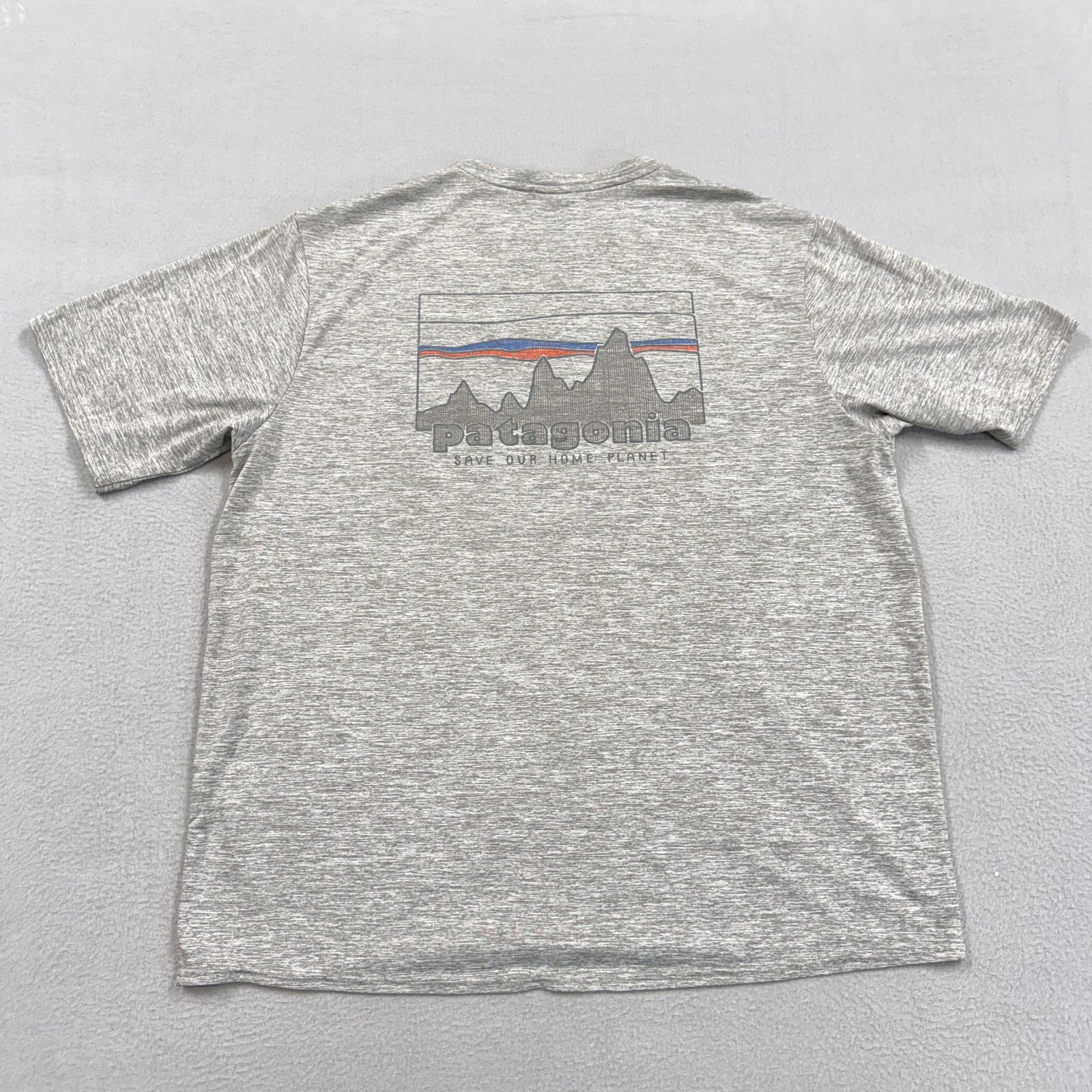 Patagonia Shirt Mens Large Gray Capilene Cool Daily Short Sleeve Performance Top