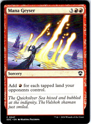 #ad Mana Geyser 247 Common Commander: Secrets of Strixhaven Magic: The Gathering NM $2.74