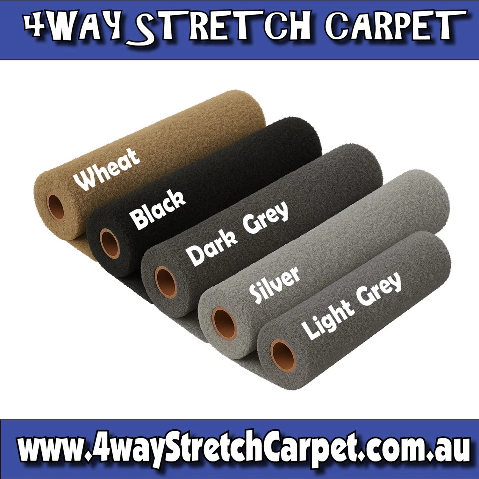 15m x 2m w 4Way Stretch Carpet SILVER Campervan Motorhome Truck Lining 4-Way - image 2 of 4