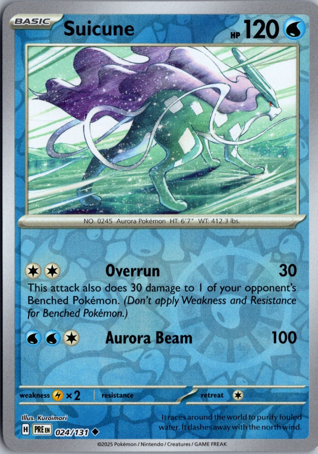 Suicune Uncommon SV: Prismatic Evolutions 024/131 NM