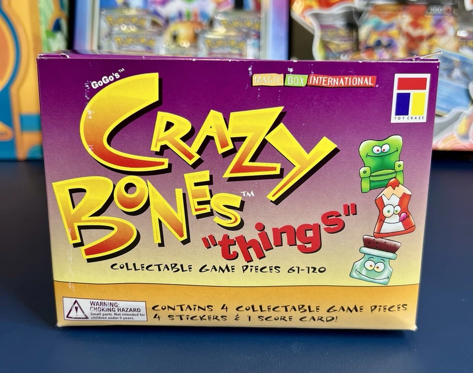 Caja de exhibición Crazy Bones Things - 36 paquetes sellados - clásico GoGo’s Crazy Bones Foto 2 de 4