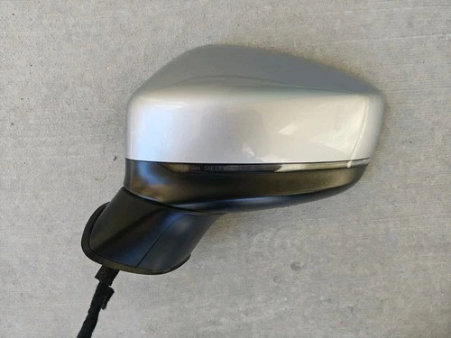 2017-2024 Mazda CX-5 Base Driver Left Power Mirror Silver Blind Spot Signal OEM
