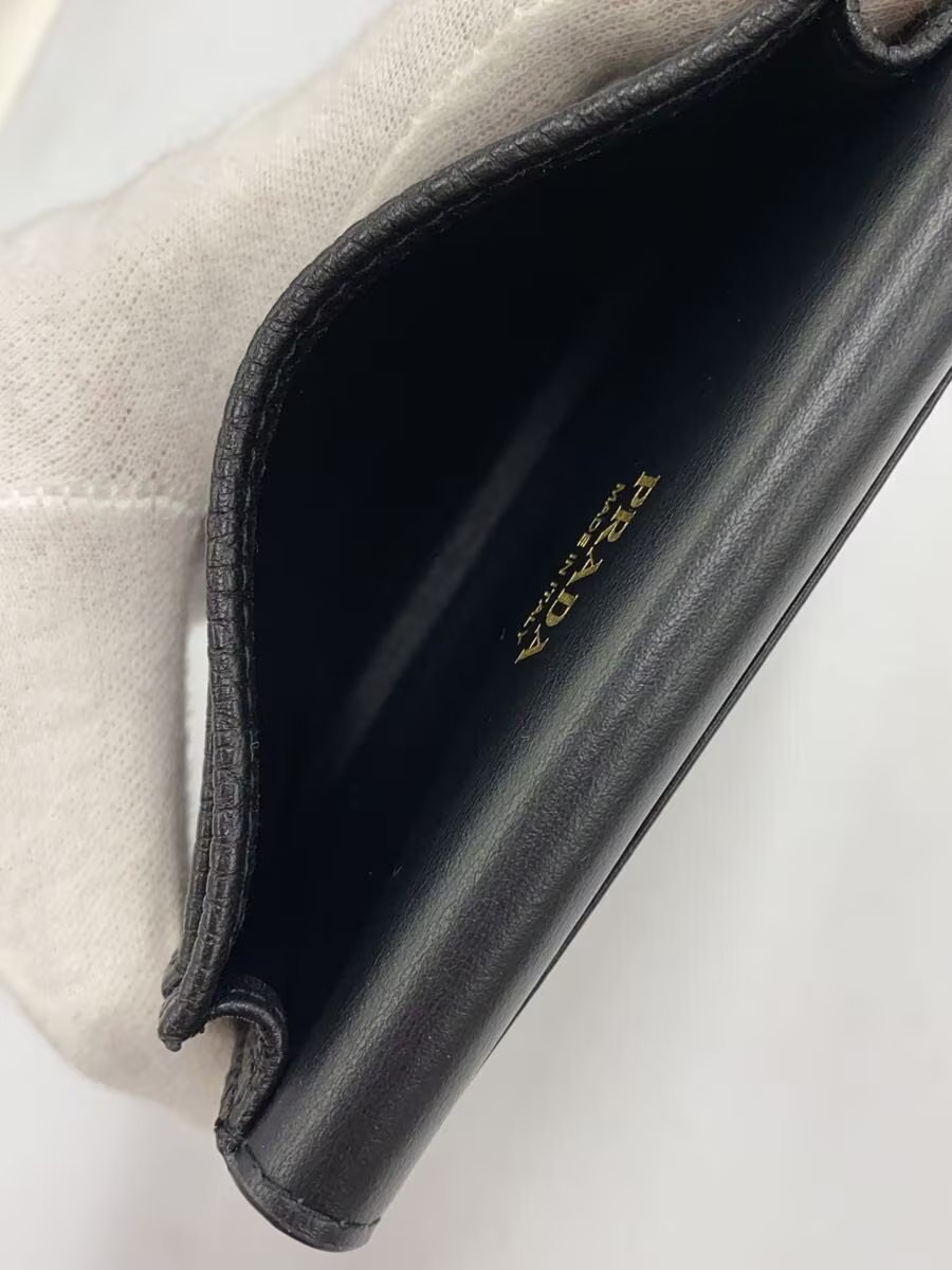 PRADA Saffiano Leather Card Case, Black, Women's, 1MC110 thumbnail 5