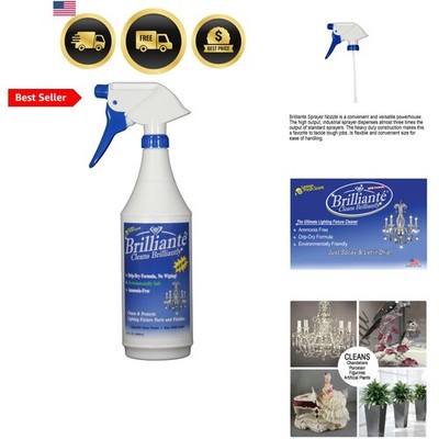BRILLIANTE Crystal Chandelier Cleaner Manual Sprayer 32oz Environmentally Saf...
