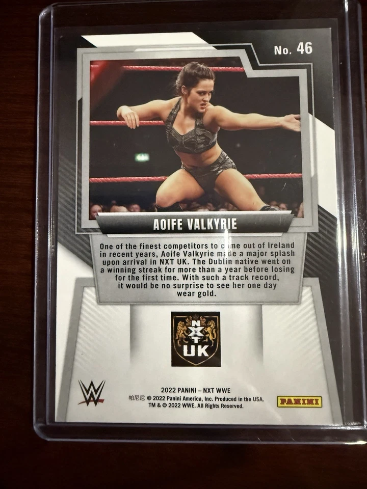 Aoife Valkyrie Lyra Valkyria Green Rookie Card Base 2022 Panini NXT 2.0 WWE #46 - Image 2 of 2
