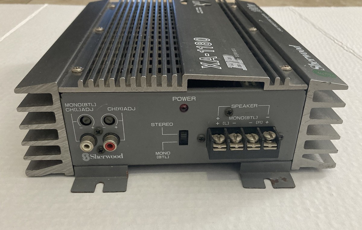 SHERWOOD XA-1180 BP SERIES 2 WAY STEREO CAR AMPLIFIER AUDIO 180W