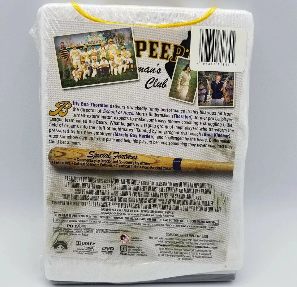 Bad News Bears SPECIAL COLLECTOR'S EDITION DVD BRAND NEW! Billy Bob Thornton Foto 2 de 4