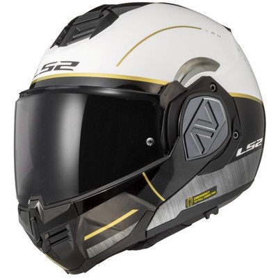 LS2 Advant FF906 Iron Klapphelm matt-weiss-schwarz-jeans