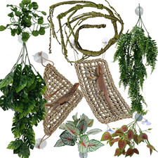 Reptile Terrarium Plants Artificial Decor for Gecko, Lizard, Snake   