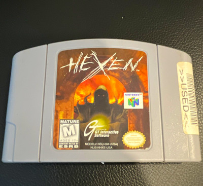 Hexen Nintendo 64 M-Mature GT Interactive  Authentic, Tested and Working*