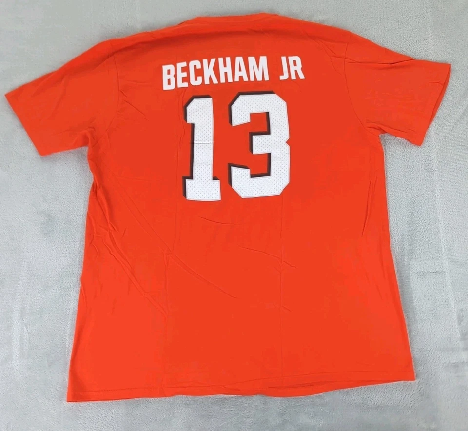 Camiseta Cleveland Browns Odell Beckham Jr Fanáticos Naranja Manga Corta Hombres XL Foto 2 de 4