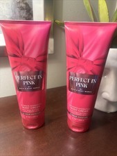 Bath Body Works Perfect in Pink Ultimate Hydration Body Cream 8 oz Set of 2