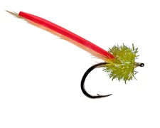 RIO Tarpon Fly Palolo Chili Worm  Highly Effective Flies 1/0 Olive Head 6 pk