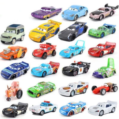Lote de Coches Disney Pixar 1:55 Rayo McQueen Diecast Modelo Coche Juguetes Regalo para Niño