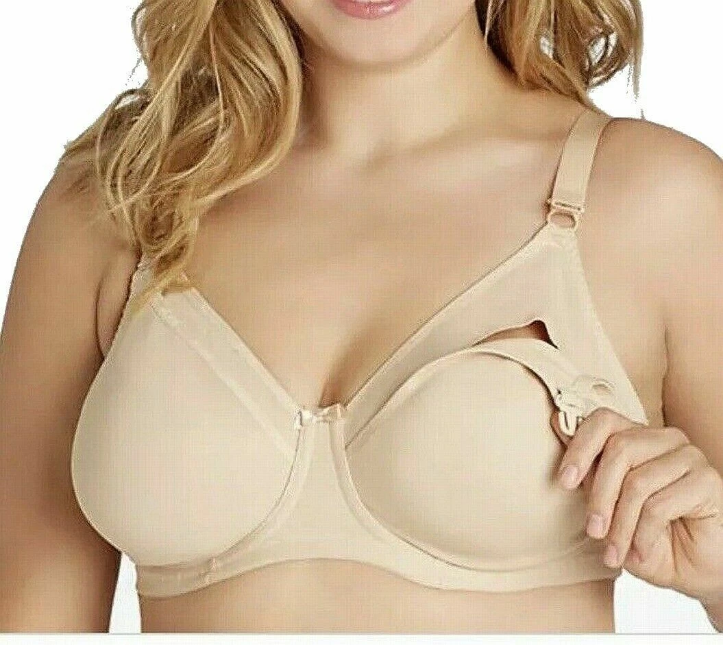 Elomi 48DDD Nude Smoothing Underwired Maternity Full Coverage Bra #3912 NWT