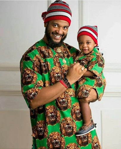 Traditional Lion Head Isiagu Ichie Feni Men's Top .Quality Flannel Wool-based - Picture 6 of 7