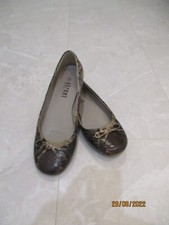 Damen Schuhe Gr. 37 Ballerinas Schlangenoptik