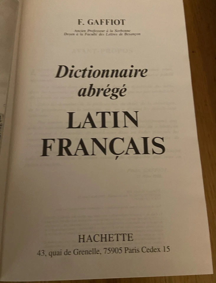 Dictionnaire Abrege Latin-français Illustré - Felix Gaffiot - Photo 3/4