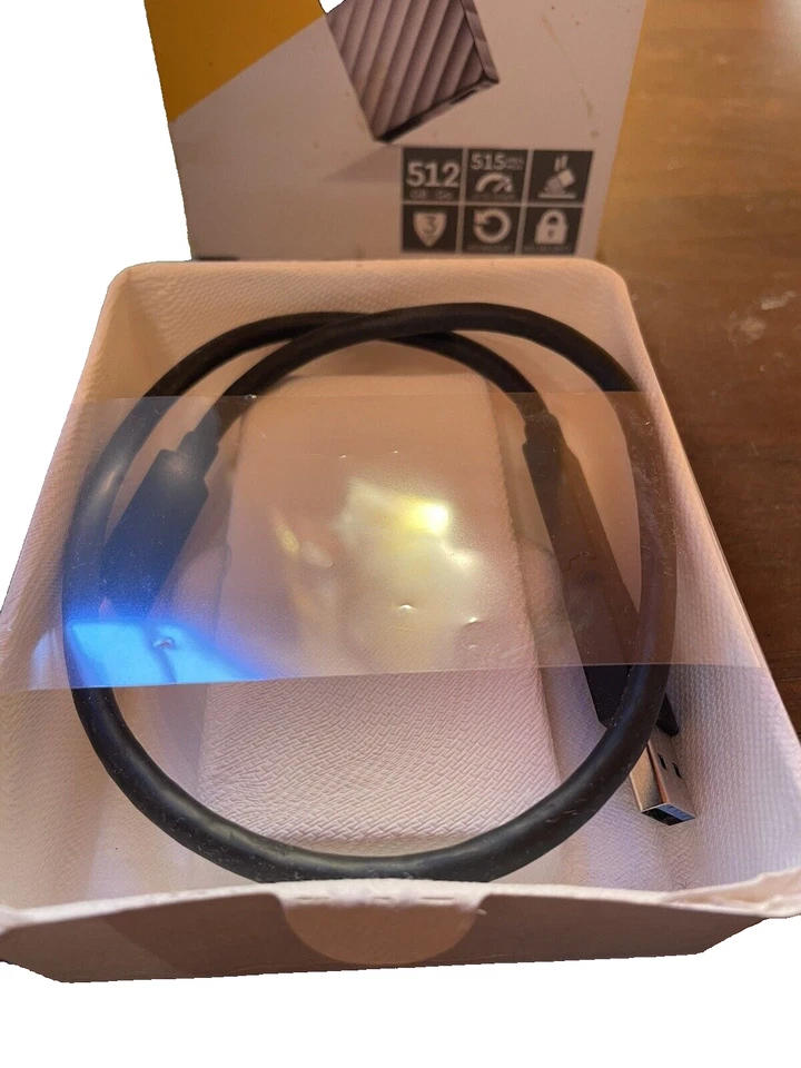 Authentic WD My Passport 512GB SSD Portable Storage USB 3.1 NIB, SHIPS FREE - Image 2 of 3