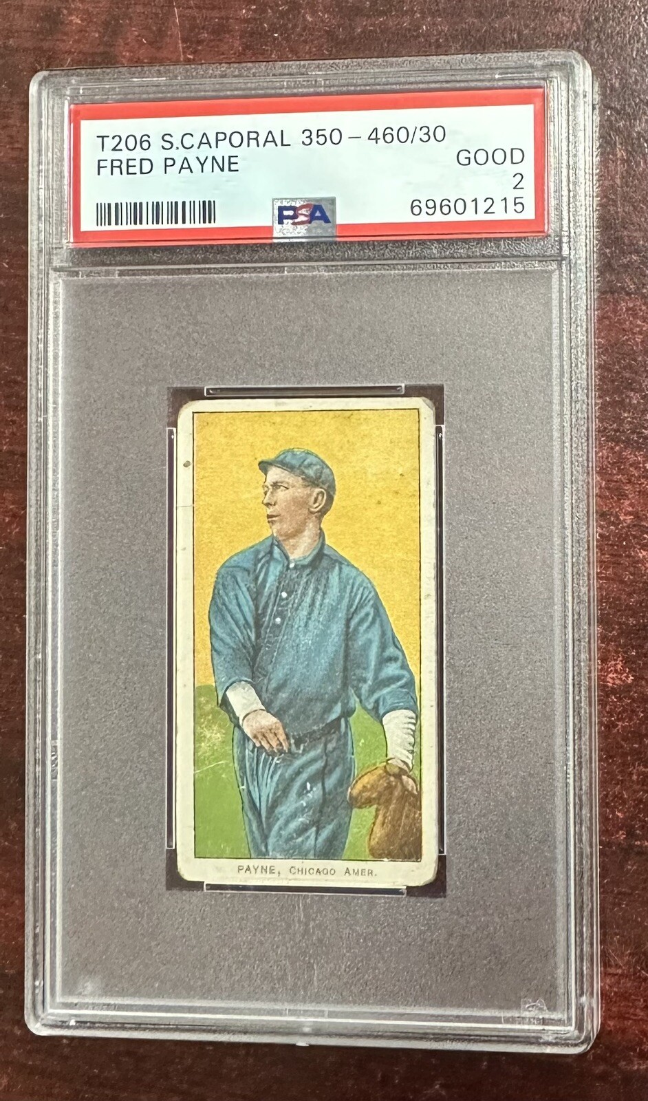 1909-11 T206 - Fred Payne - Sweet Caporal 350 - PSA 2