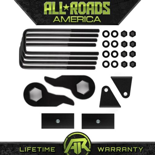 Fits 00-10 Chevy 2500 HD 4WD Full 3" Front Keys + 2" Rear Blocks Lift Kit 8 Lug - Picture 1 of 9
