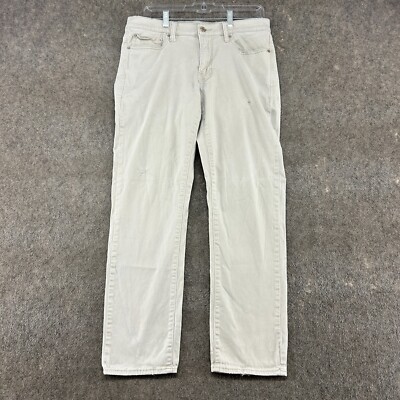 Lucky Brand Pants Mens 32x30 Beige Chino Flat Front 410 Athletic Stretch  Cotton