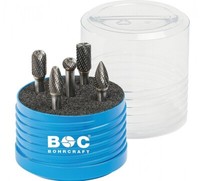 Bohrcraft 10,0 Mm Hm-FräSstifte Mit Kreuzverzahnung, Satz, 5-Teilig