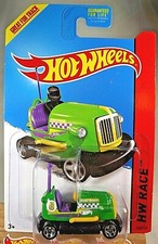 2014 Hot Wheels #166 HW Race-Track Aces BUMP AROUND Green Variant w/Chrome 5 Sp