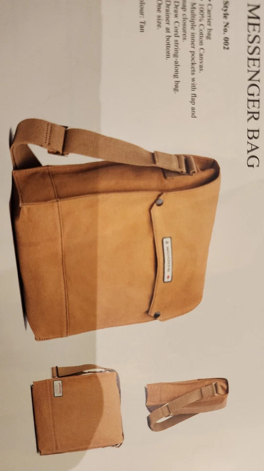 Bolso Mensajero Canada Woods 11" a 11" nuevo precio de venta sugerido por el fabricante 195 $ Foto 2 de 4