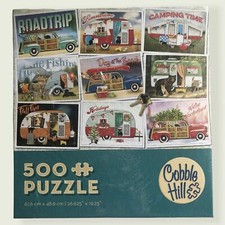 Cobble Hill "Hitting The Road" 500 Piece Jigsaw Puzzle New