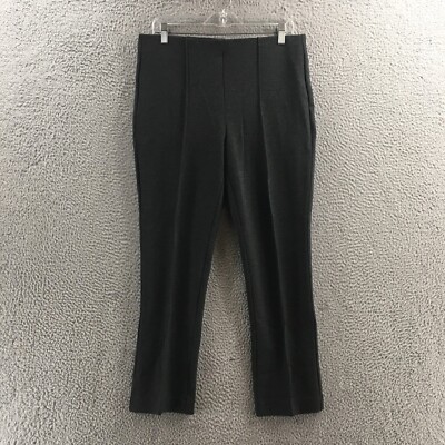 Chicos So Slimming Juliet Straight Pants Womens 10P (actual 34x26.5) Gray NEW